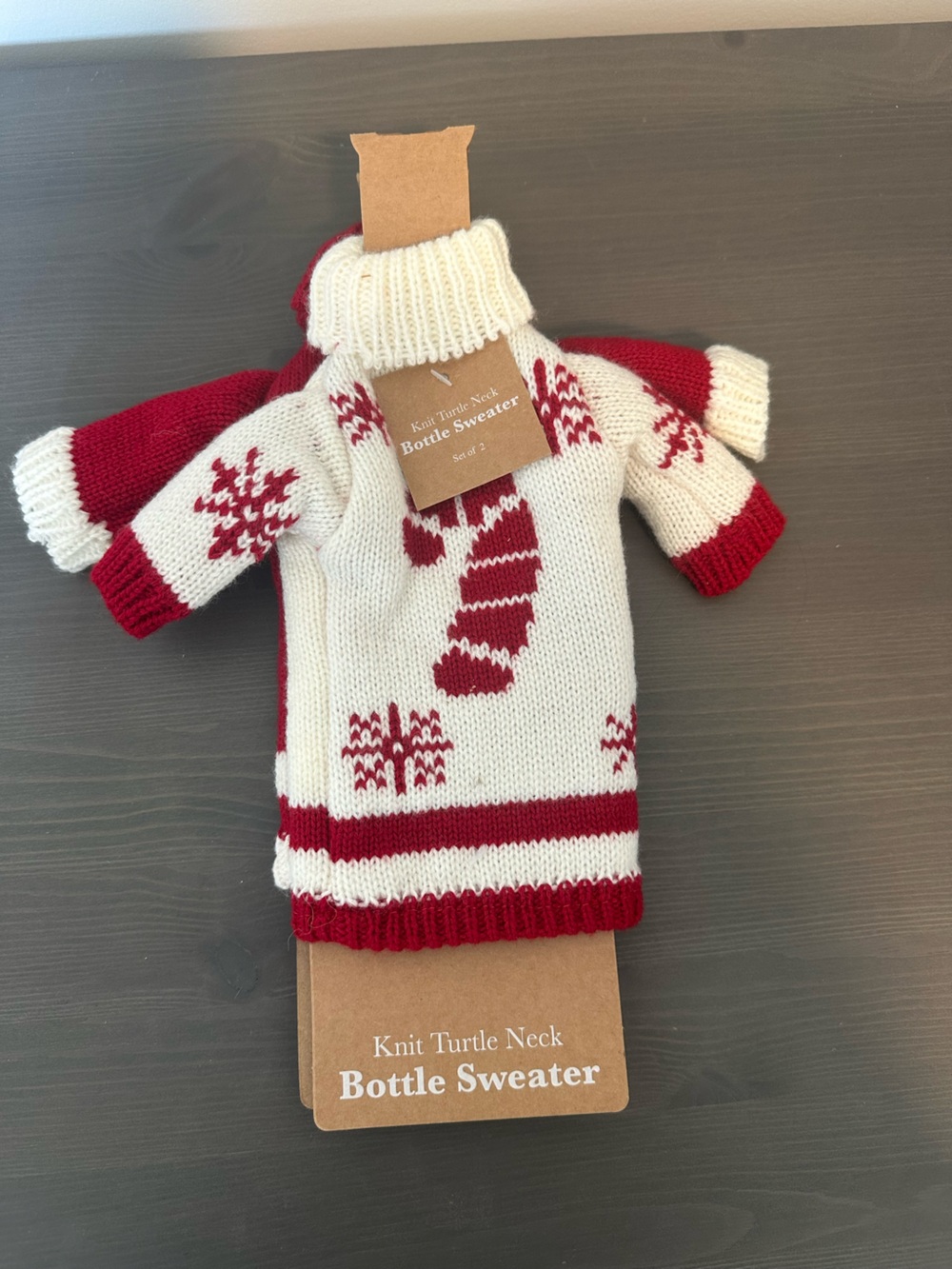🍷 Holiday Knit Wine Bottle Sweaters